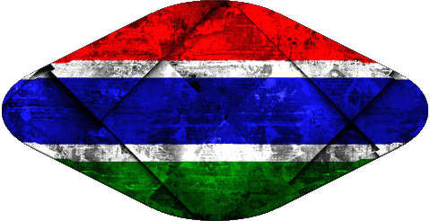 Oval 02 Gambia Afrika Fahnen 