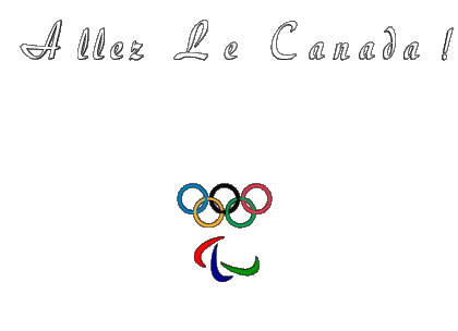 Jeux Olympiques Allez Le Canada Francese Messagi 