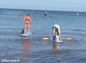 Falls - Fail Paddle Sports Humor -  Fun 