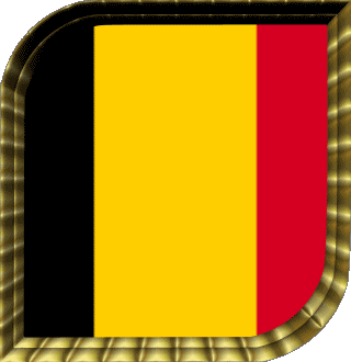 Square Belgium Europe Flags 