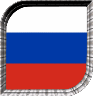 Carré Russie Europe Drapeaux 