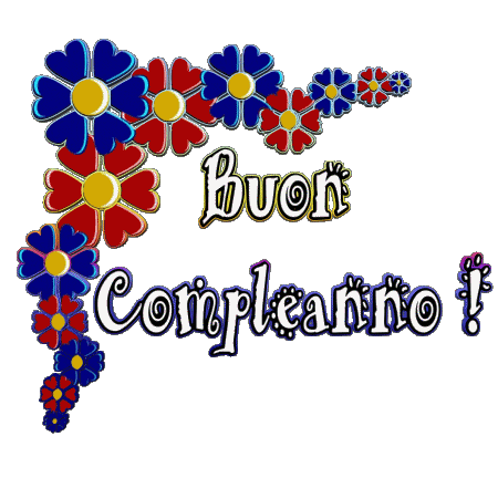 005 Transparent Background Floreale Buon Compleanno Italian Messages 