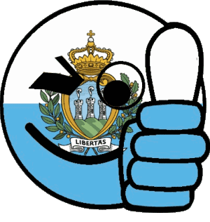 Smiley - OK San Marino Europa Banderas 