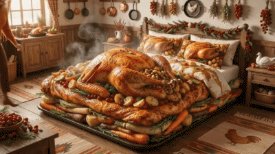 “ In bed ! ” (Christmas) A.I Mix Humor -  Fun 