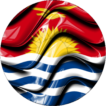 Rond Kiribati Océanie Drapeaux 