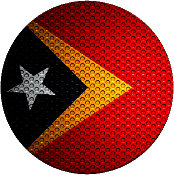 Rond Timor Oriental Asie Drapeaux 