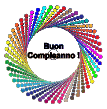 002 Fond Transparent Astratto - Geometrico Buon Compleanno Italien Messages 