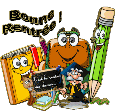 05 Fond Transparent Bonne Rentrée Français Messages 