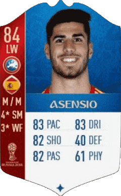 Marco Asensio Willemsen Spanien F I F A - Karten Spieler Videospiele Multimedia 