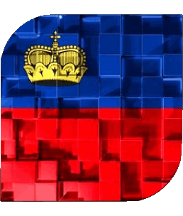 Carré Liechtenstein Europe Drapeaux 