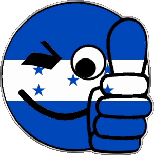 Smiley - OK Honduras Amériques Drapeaux 
