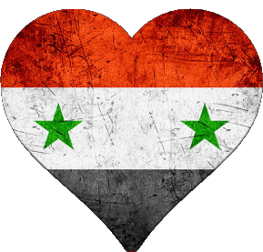 Heart Syria Asia Flags 