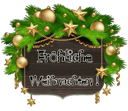 Serie 17 Fröhliche  Weihnachten Allemand Messages 