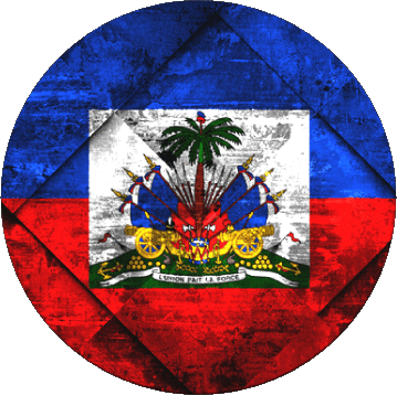Rond Haiti Amerika Fahnen 