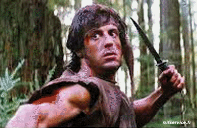 Rambo-Rambo confinement covid  art recréations Getty challenge Cinéma - Héros Morphing - Ressemblance Humour - Fun 