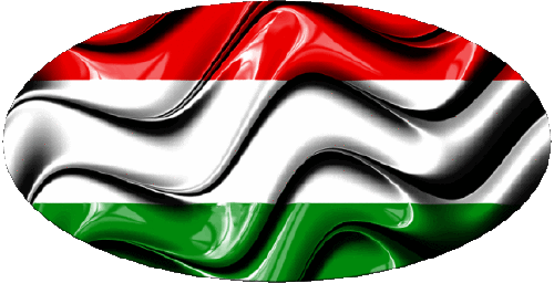 Oval Hungría Europa Banderas 