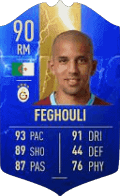 Sofiane Feghouli Algérie F I F A - Joueurs Cartes Jeux Vidéo Multi Média 