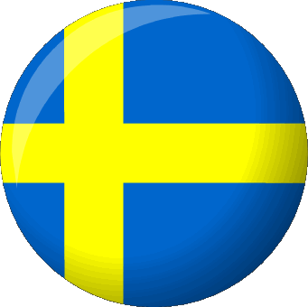 Round Sweden Europe Flags 