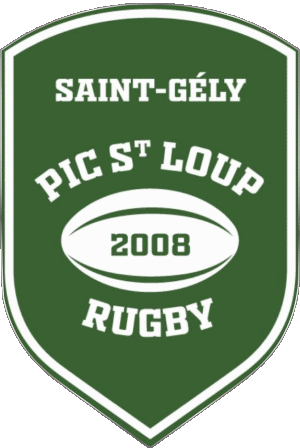 Saint Gély Pic Saint Loup RC Dept 34 Rugby Club Francia Logo Sportivo 