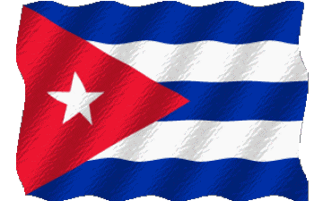 Welligkeit Kuba Amerika Fahnen 