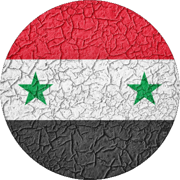 Rond Syrie Asie Drapeaux 