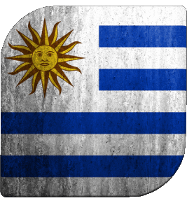 Carré Uruguay Amériques Drapeaux 