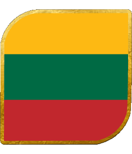 Square Lithuania Europe Flags 