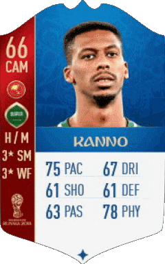 Mohamed Kanno Arabia Saudita F I F A - Jugadores  cartas Vídeo Juegos Multimedia 