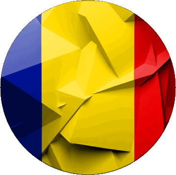 Tondo Romania Europa Bandiere 