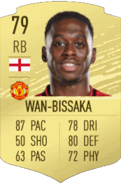 Aaron Wan-Bissaka Angleterre F I F A - Joueurs Cartes Jeux Vidéo Multi Média 