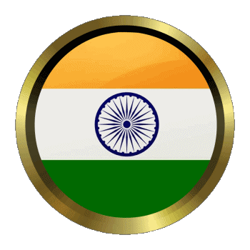 Round - Rings India Asia Flags 