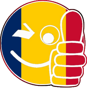 Smiley - OK Tchad Afrique Drapeaux 