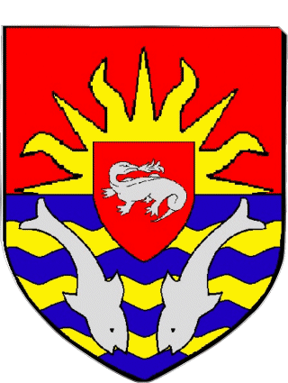 Blason-Blason SAINT BENOIT 974 Départements - Villes France Drapeaux 