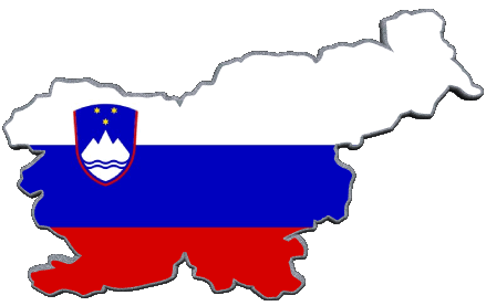 Map Slovenia Europe Flags 