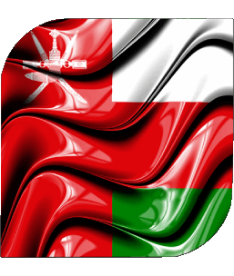 Carré Oman Asie Drapeaux 