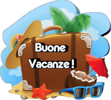 09 Sfondo trasparente Buone Vacanze Italiano Messagi 