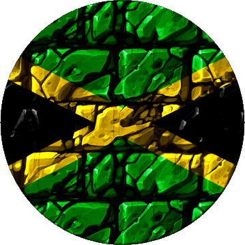 Rond Jamaïque Amériques Drapeaux 