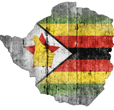 Map Zimbabwe Africa Flags 