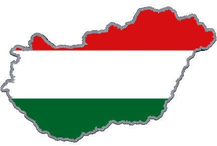 Carta Geografica Ungheria Europa Bandiere 