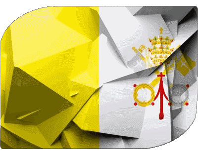 Rettangolo Vaticano Europa Bandiere 