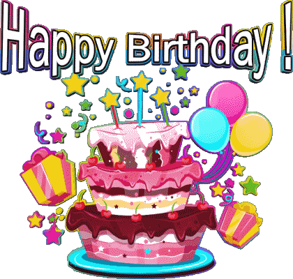 003 Cakes Happy Birthday Inglés Mensajes 