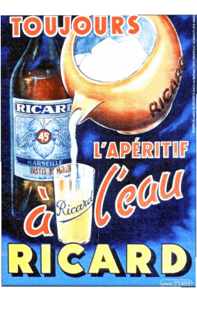 Ricard Affiches Rétro - Marques Humour - Fun 
