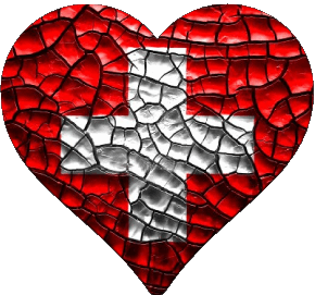 Cuore Svizzero Europa Bandiere 