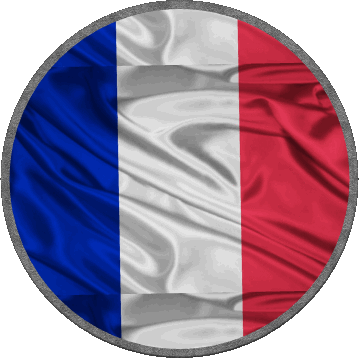 Runde National Frankreich Fahnen 