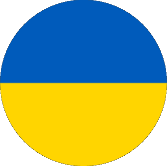 Tondo Ucraina Europa Bandiere 