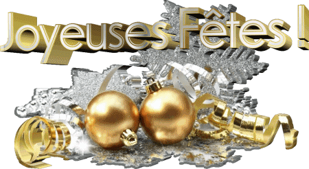 Serie 19 Joyeuses Fêtes (Noël) Francés Mensajes 