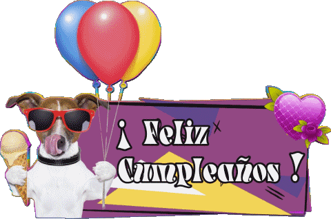 006 Animales Feliz Cumpleaños Spagnolo Messagi 