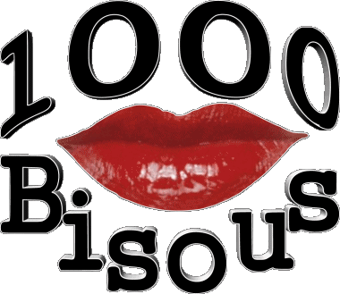 1000 Kisses French Messages 