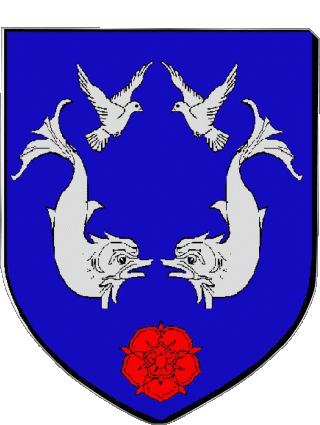 Blasone-Blasone MOIRANS 38 Dipartimenti - Città Francia Bandiere 