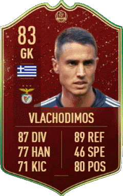 Odisseas Vlachodimos Grecia F I F A - Jugadores  cartas Vídeo Juegos Multimedia 